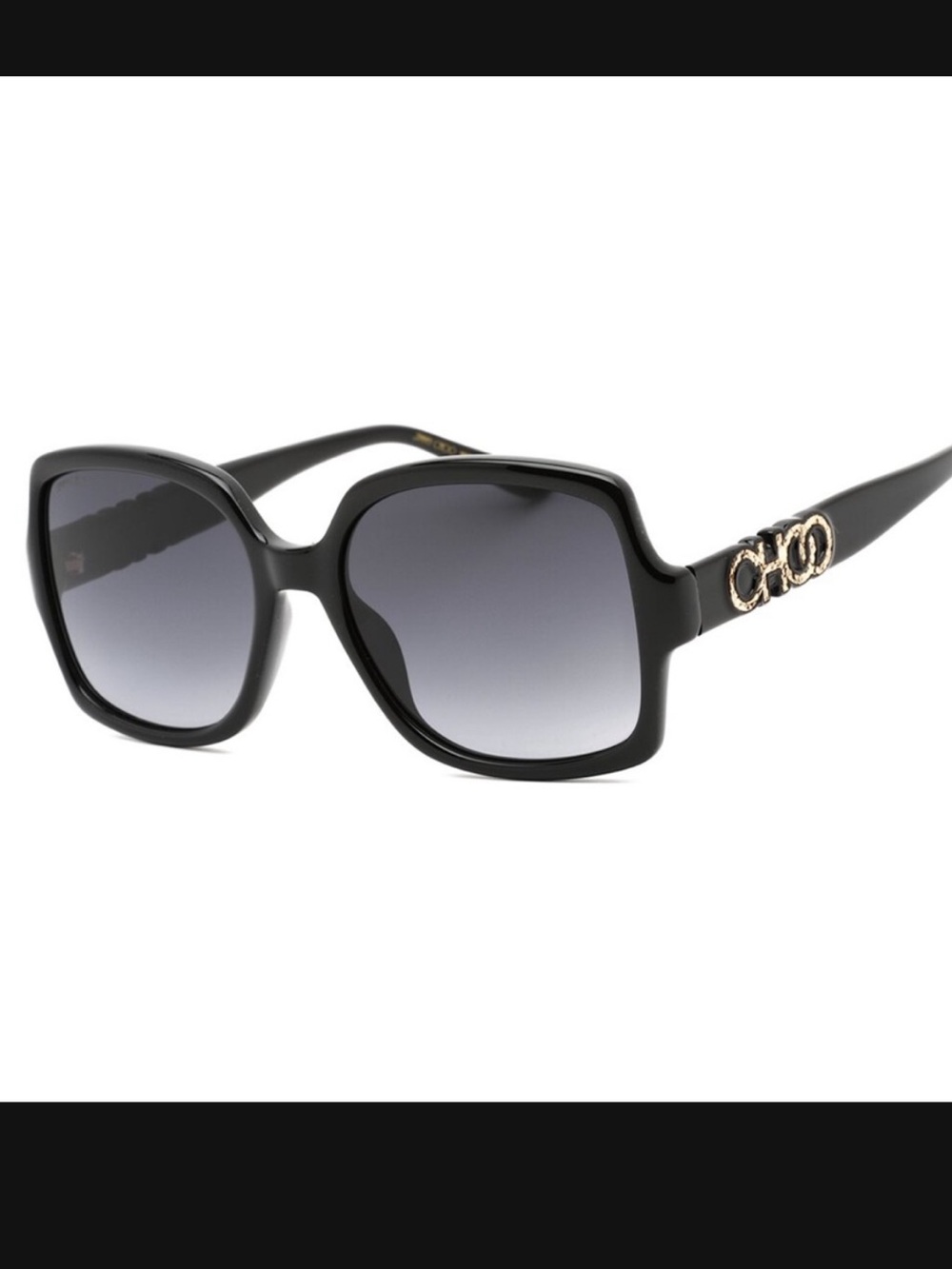 Authentic Jimmy Choo Chic Sammy G 55mm Black Sunglasses NWT!